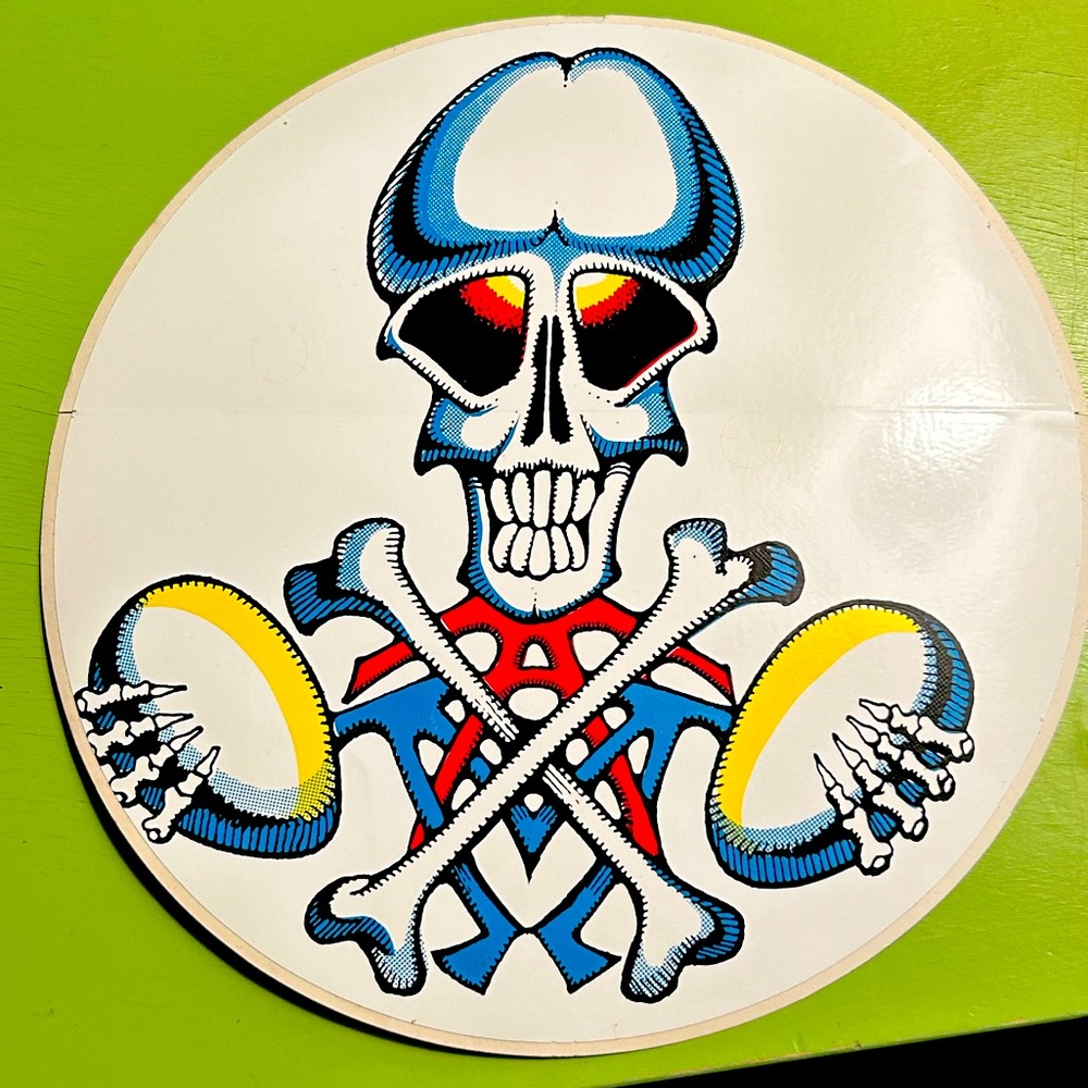 ORIGINAL GREATFUL DEAD STICKER AOXOMOXOA SKULL